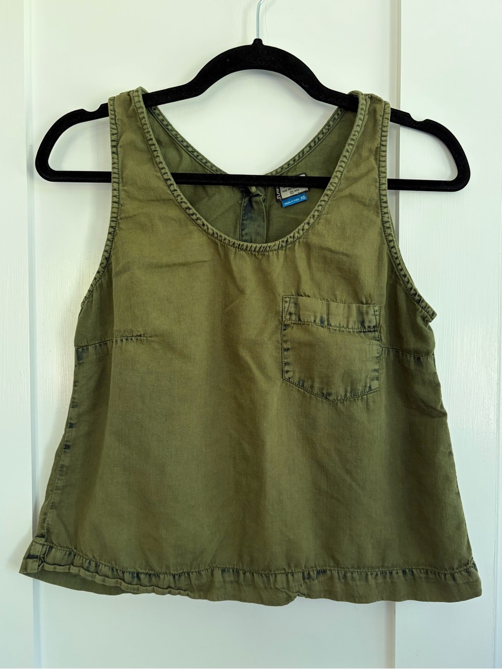 Kavu Women’s Button Back Tank Top Green Size XS
